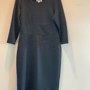 Shelby & Palmer Charcoal Long Sleeve Dress